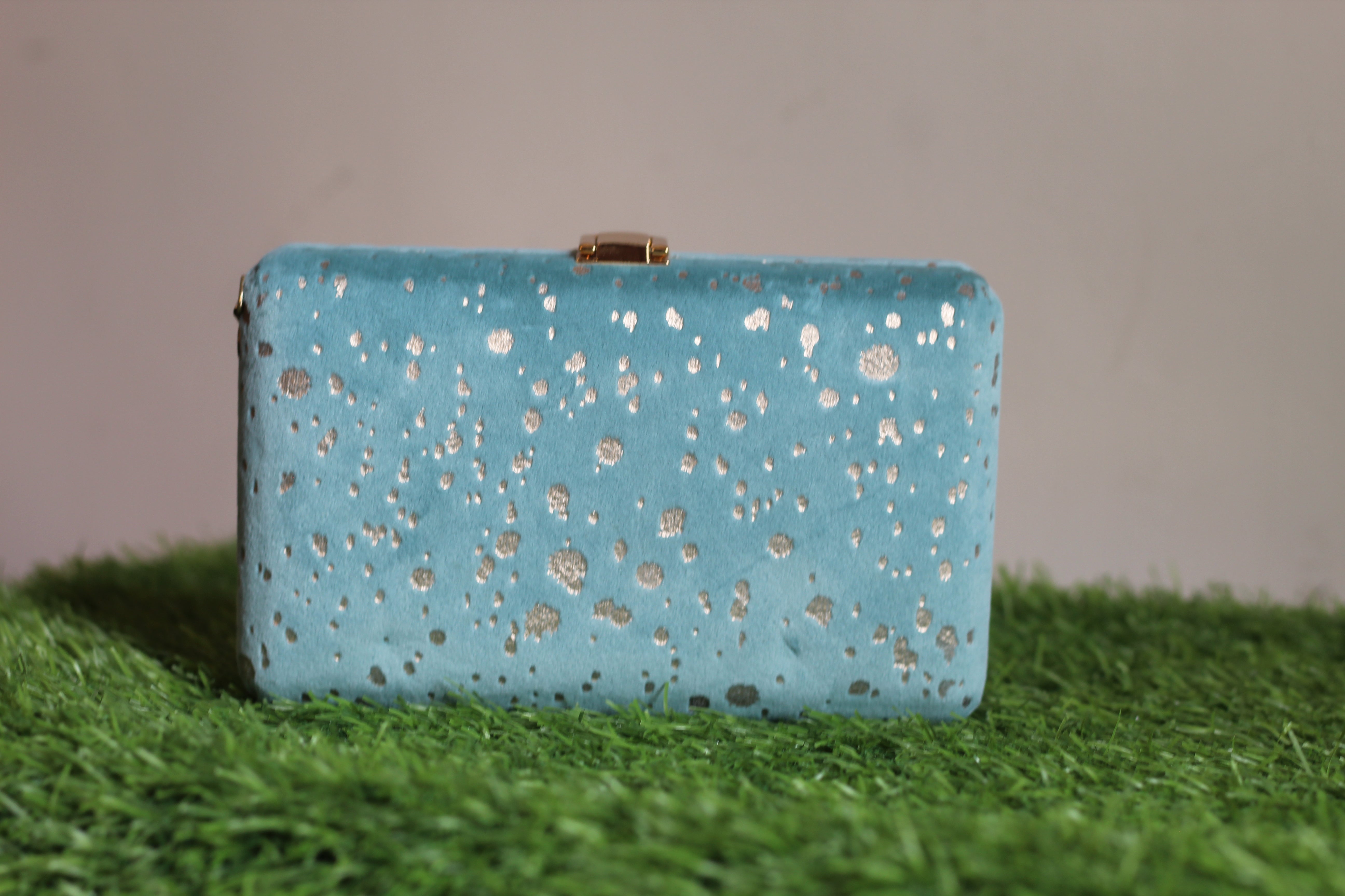 Elegant Clutch with Silver Accents