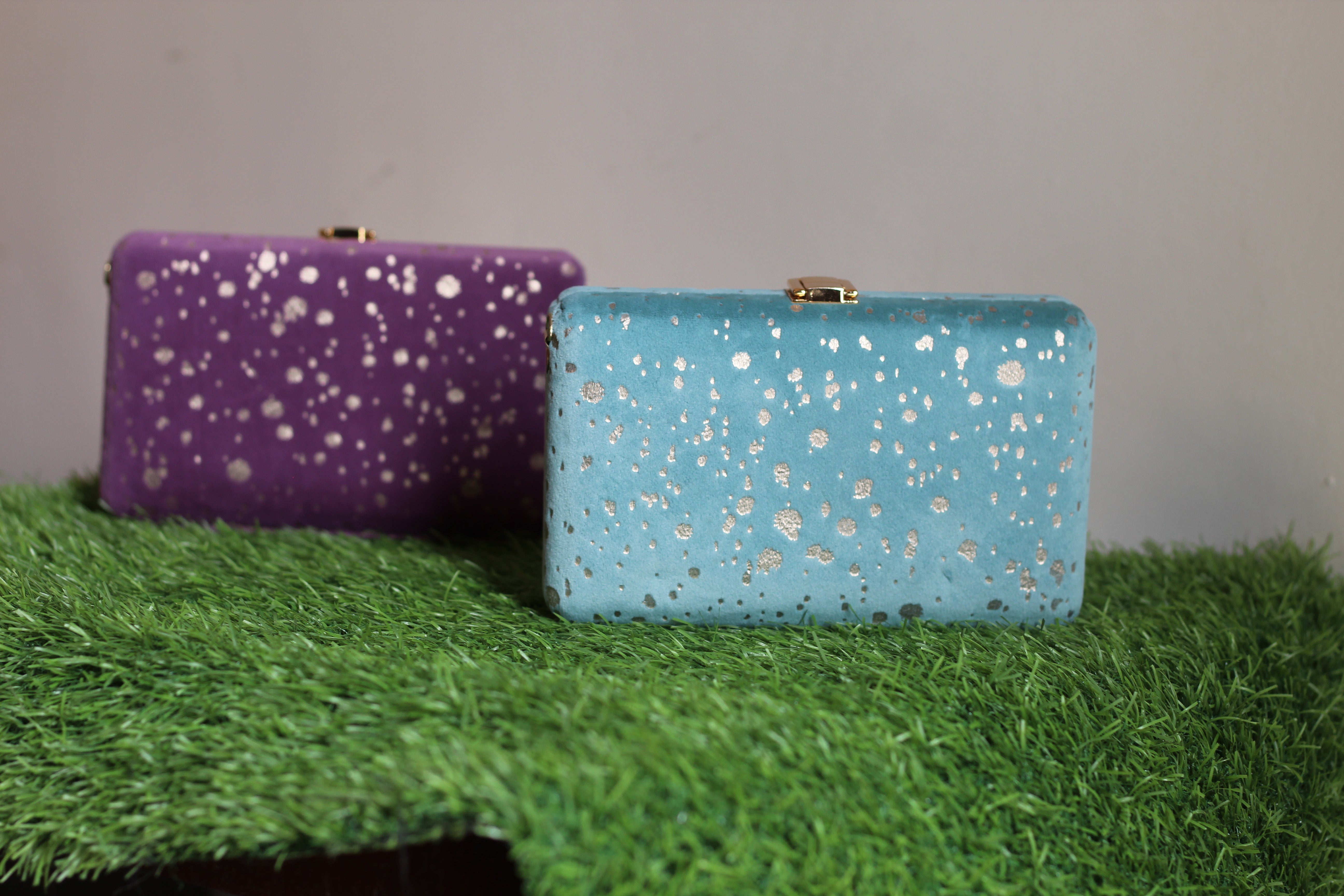 Elegant Clutch with Silver Accents